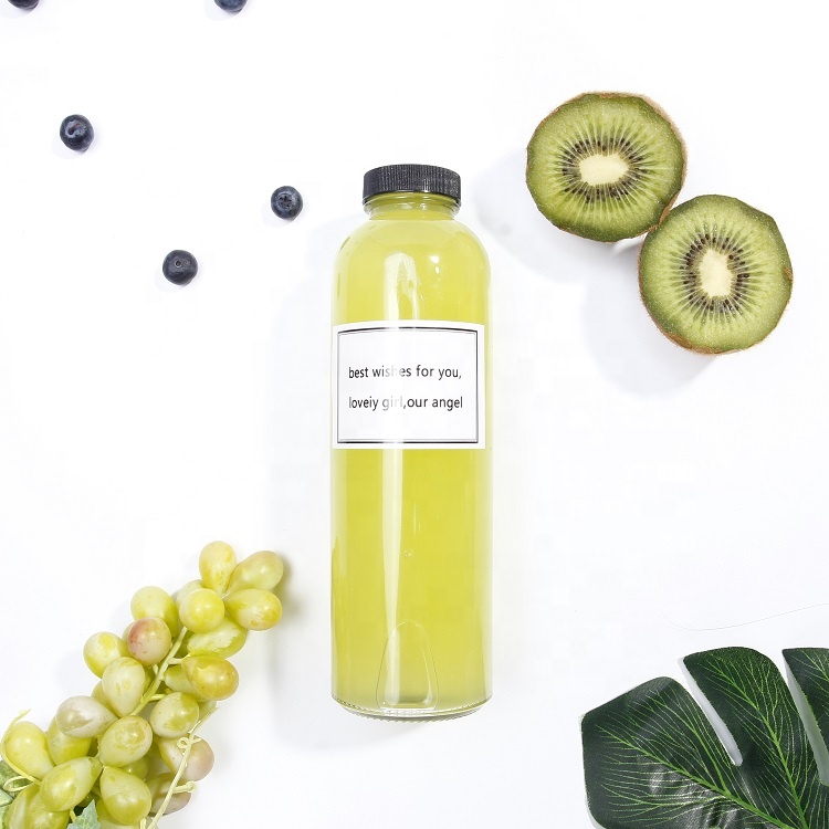 250ml 500ml Custom carbonated drinks glass bottle packaging for kombucha soft drink