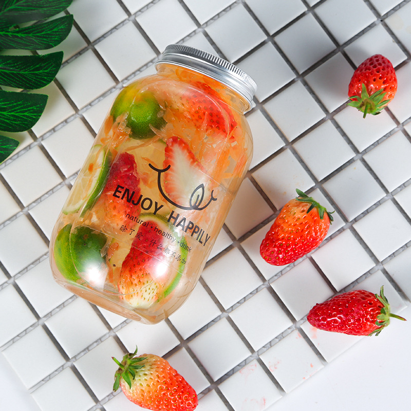 250ml 500ml Glass Jars Set Of 2 Clear Mason Jars With Screw Metal Lids For Pudding Jam Milk Coffee