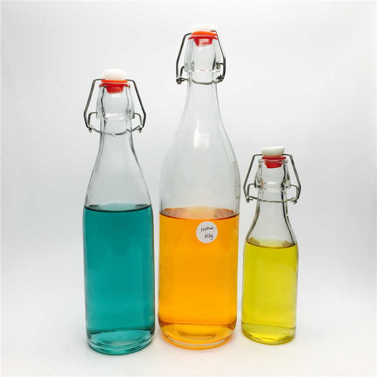 250ml 500ml and 1000ml cordial glass bottled sugar cane juice with swing top