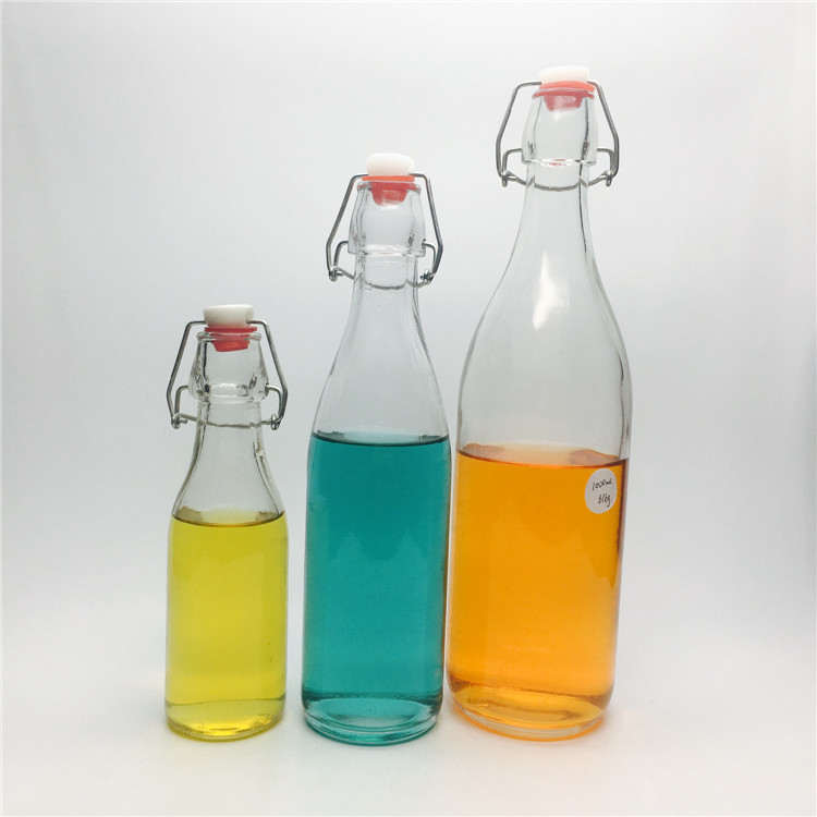 250ml 500ml and 1000ml cordial glass bottled sugar cane juice with swing top