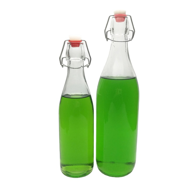 250ml 500ml and 1000ml cordial glass bottled sugar cane juice with swing top