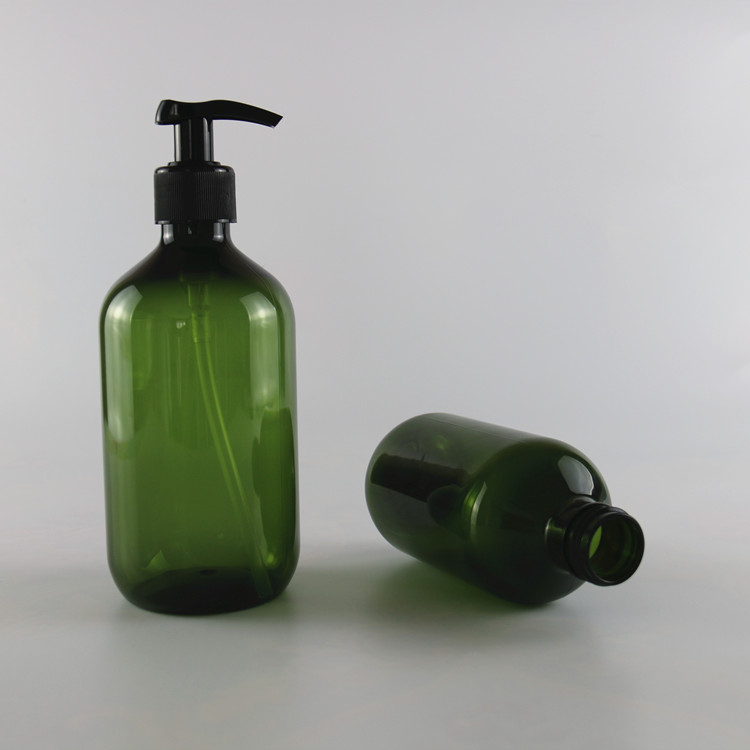 250ml 500ml and 8.5oz 16oz amber PET plastic lotion pump bottle Hand washing sanitizer shampoo travel bottle