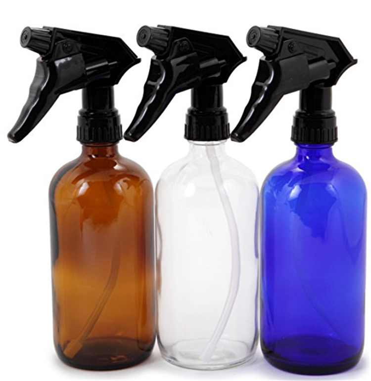 250ml 500ml brown amber blue transparent glass spray bottle for disinfection water home gardening watering can