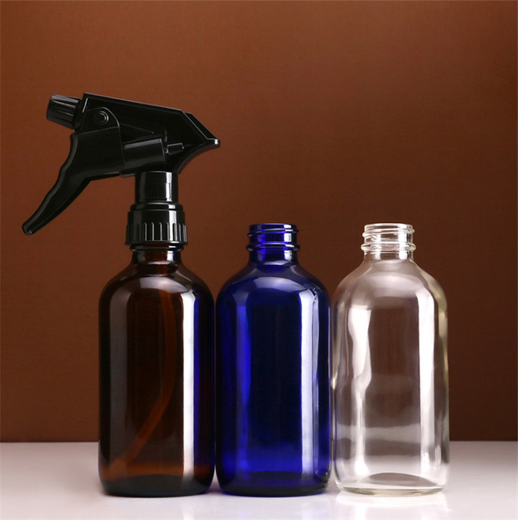 250ml 500ml brown amber blue transparent glass spray bottle for disinfection water home gardening watering can