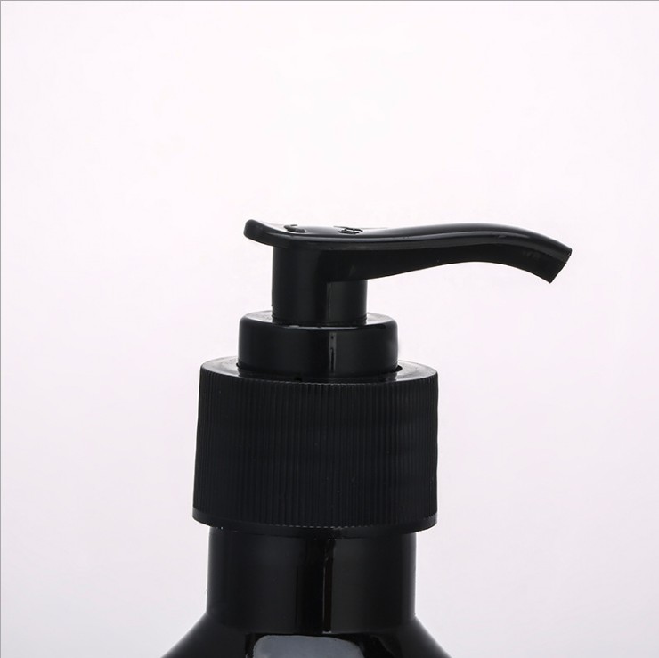 250ml 500ml empty glass amber glass bottle hand wash liquid soap shampoo bottle with lotion pump