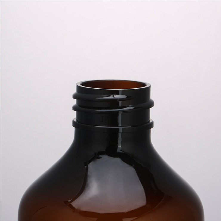 250ml 500ml empty glass amber glass bottle hand wash liquid soap shampoo bottle with lotion pump