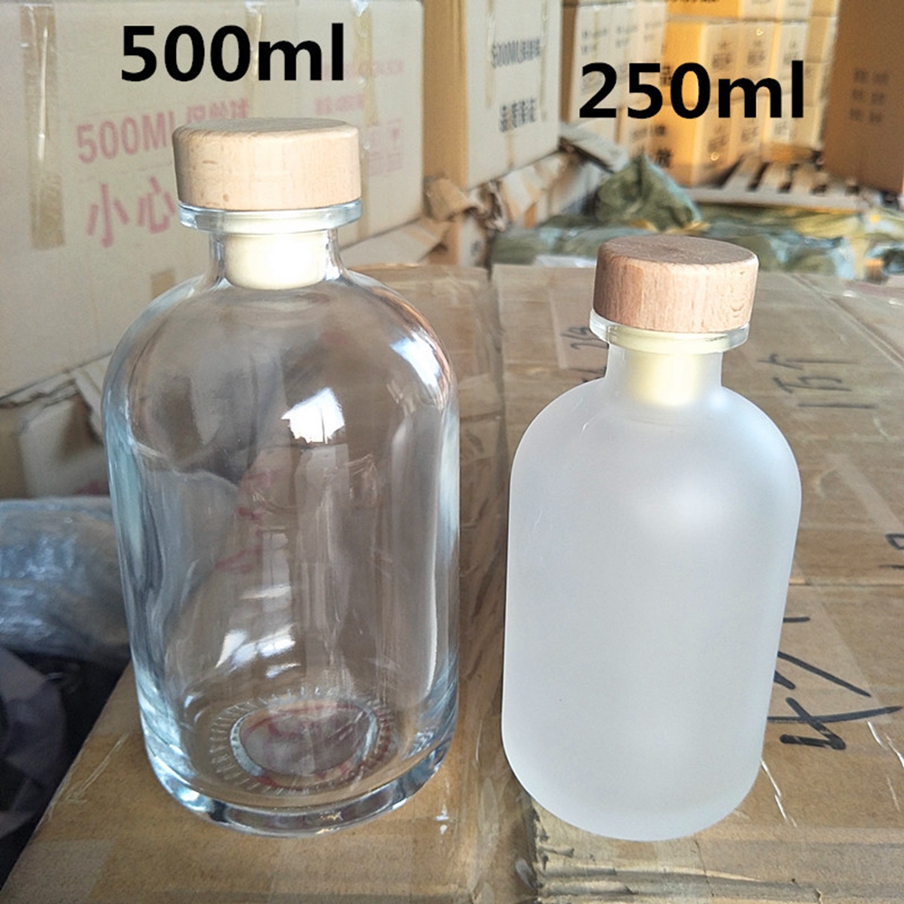 250ml 500ml essential oils glass aroma diffuser bottle vodka liquor glass bottle