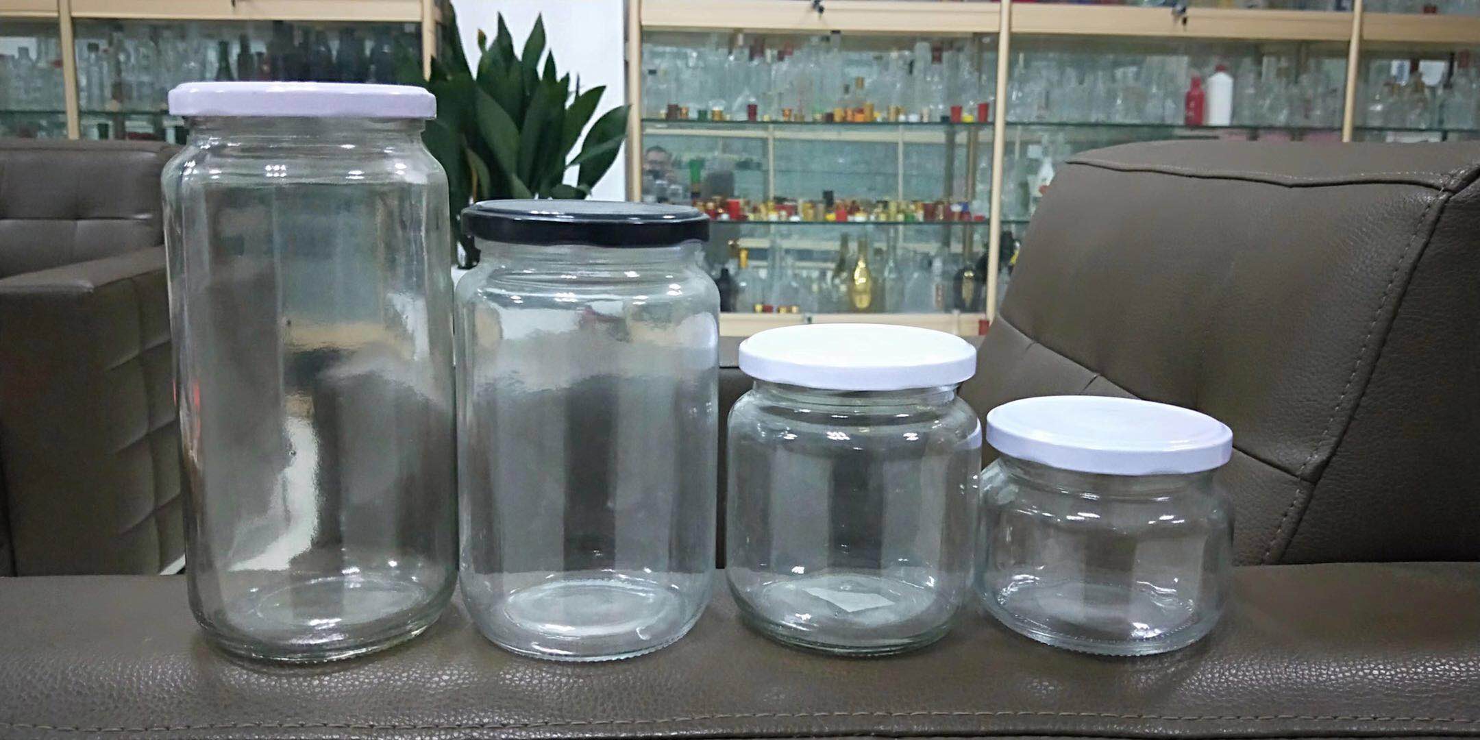 250ml 500ml mini glass cookie spice mason jars with lid