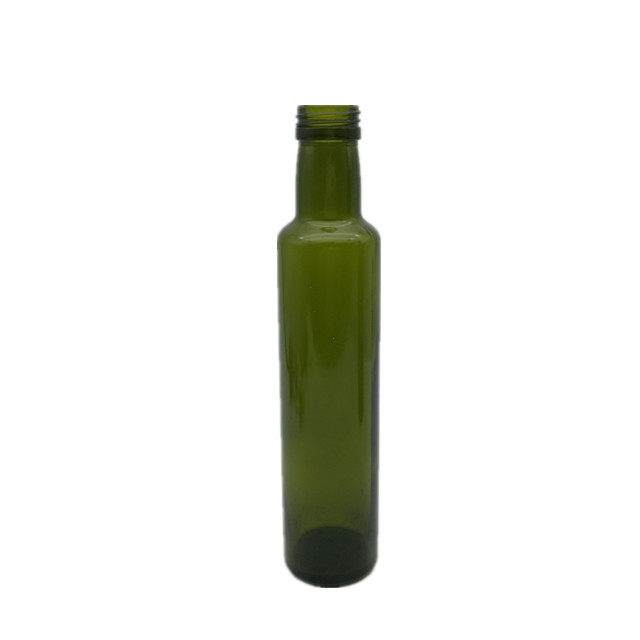 250ml 500ml round dark green botellas de aceite de oliva de vidrio for olive oil