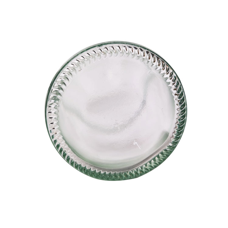 250ml 8 oz Clear honey multigrain condiments storage Glass Round Dressing & Sauce Bottles with 38mm Lug Cap