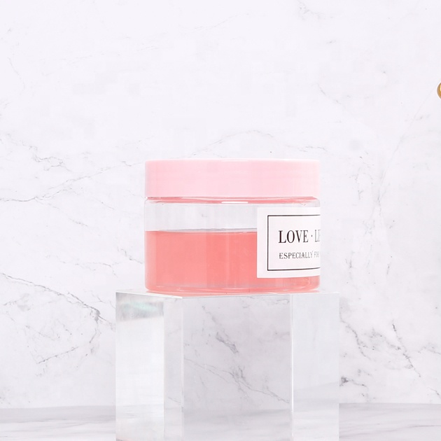 250ml 8oz 500ml 16oz BPA FREE plastic jars for cosmetics and skincare packaging body scrub container with lid