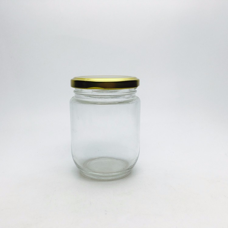 250ml 8oz blueberry jam durian jam glass jars with airtight tinplate lid in bulk