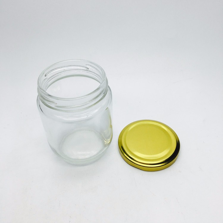 250ml 8oz blueberry jam durian jam glass jars with airtight tinplate lid in bulk