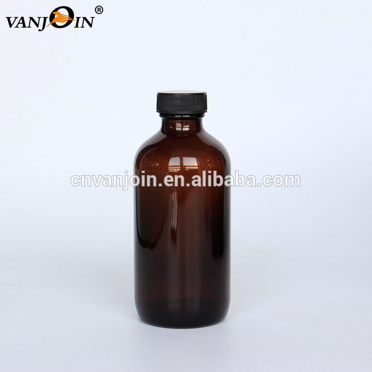 250ml Amber Soap Foam Mist Spray Body Lotion Glass Refillable Shampoo Bottle Brown with Pump For Essential Oil