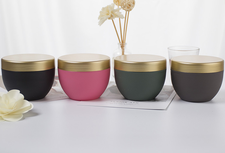 250ml Bowl shape PP Plastic Jars Wide Mouth Cosmetic Jars For Body Butter Lotions Scrubs Creams Cosmetics