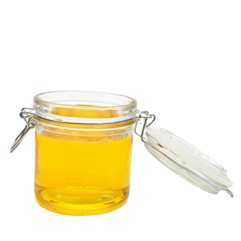 250ml Clear  Glass Honey Jar for Home Kitchen Spice Jars  For Honey,Caviar,Herb,Jelly,Jams
