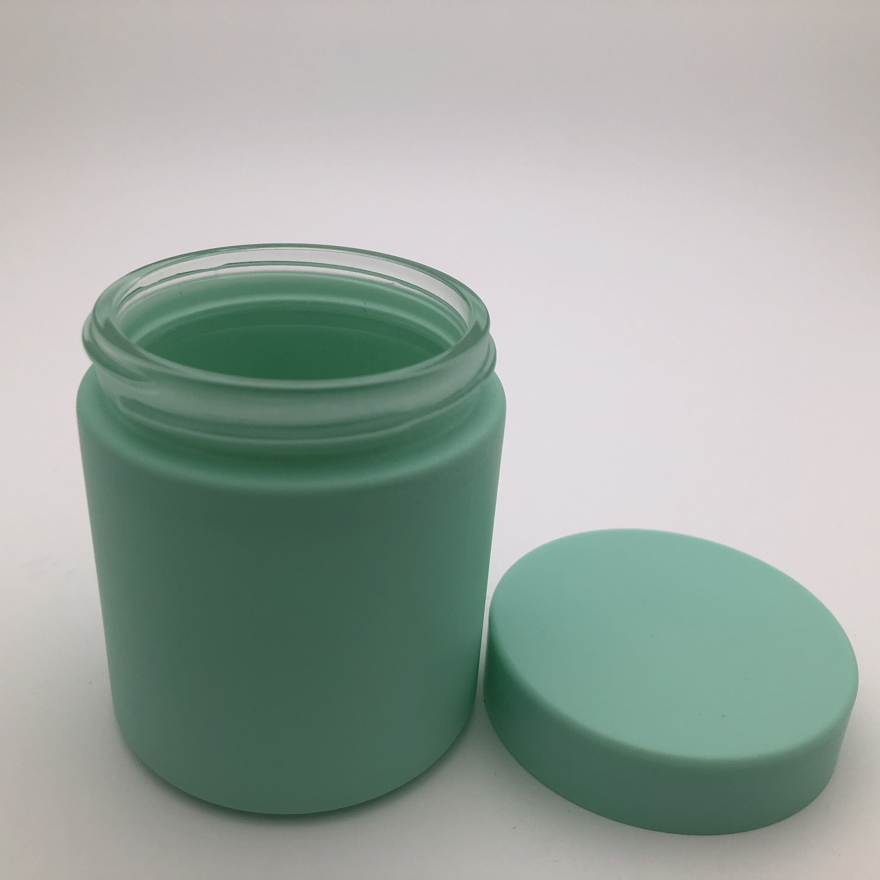 250ml Cosmetic Cream Glass Jar Cream With Refill Pod Inside And Aluminium Cap Plastic Cap 1oz 6oz 8.3oz Manufacturer