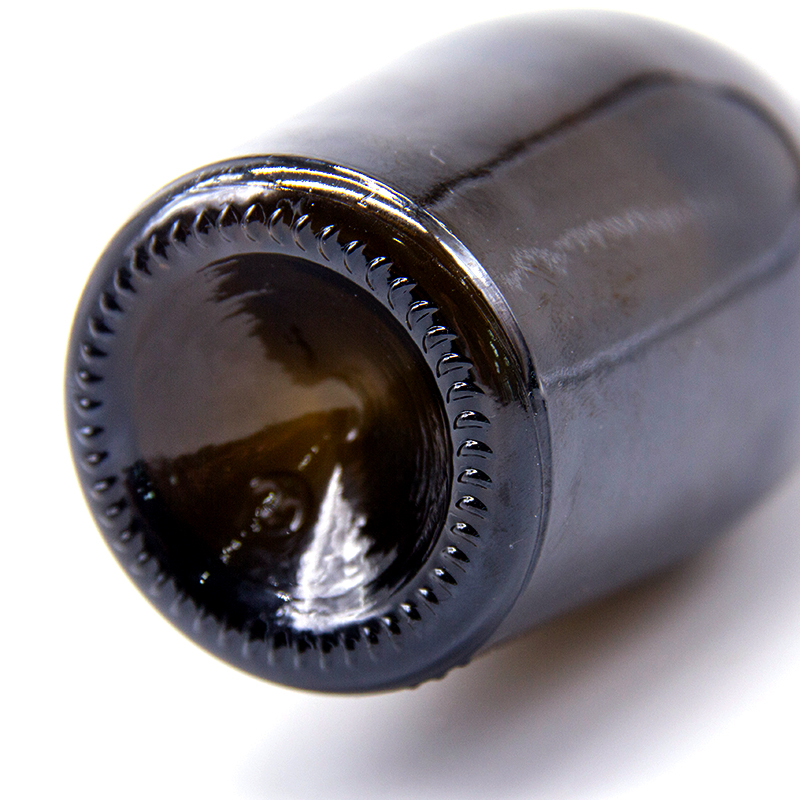 250ml Empty Glass Beer Bottle for Sparkling Wine Alcohol Juice Beverage with metal Crown Cap