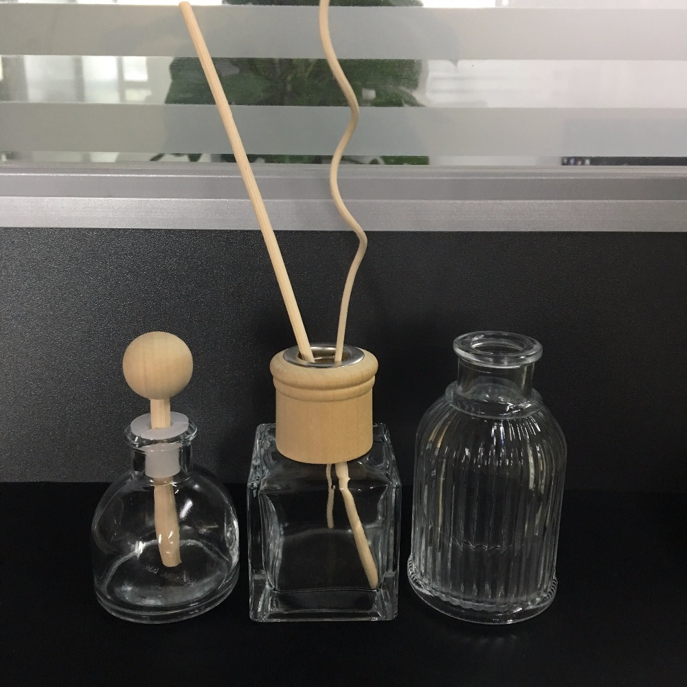 250ml Frosted Clear cylindrical glass aroma diffuser bottle