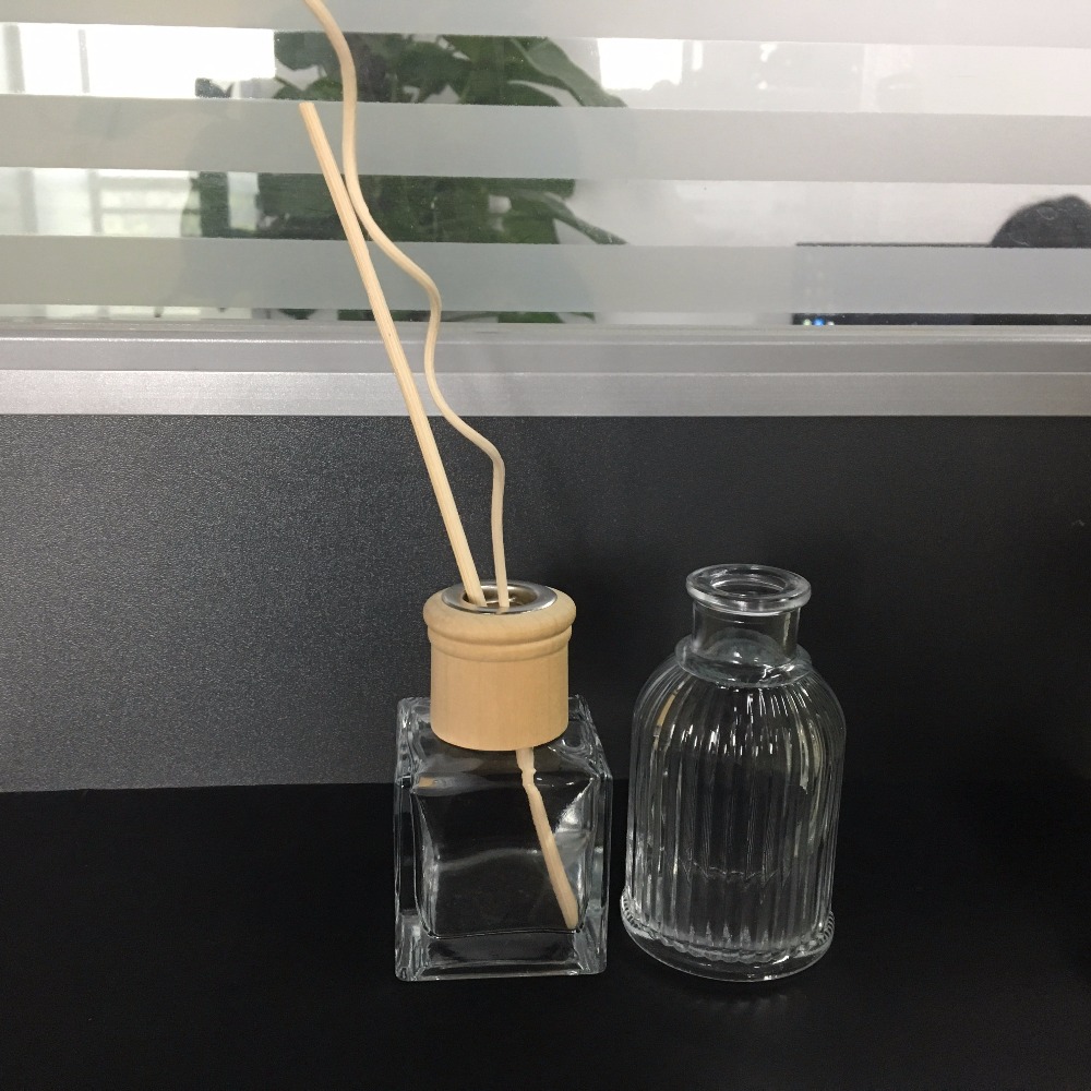 250ml Frosted Clear cylindrical glass aroma diffuser bottle