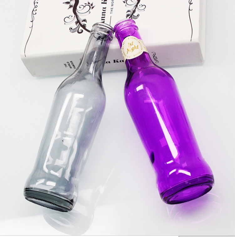 250ml Frosted RIO Cocktail Glass Bottle Drink Beverage Glass Bottles with crown cap wholesale