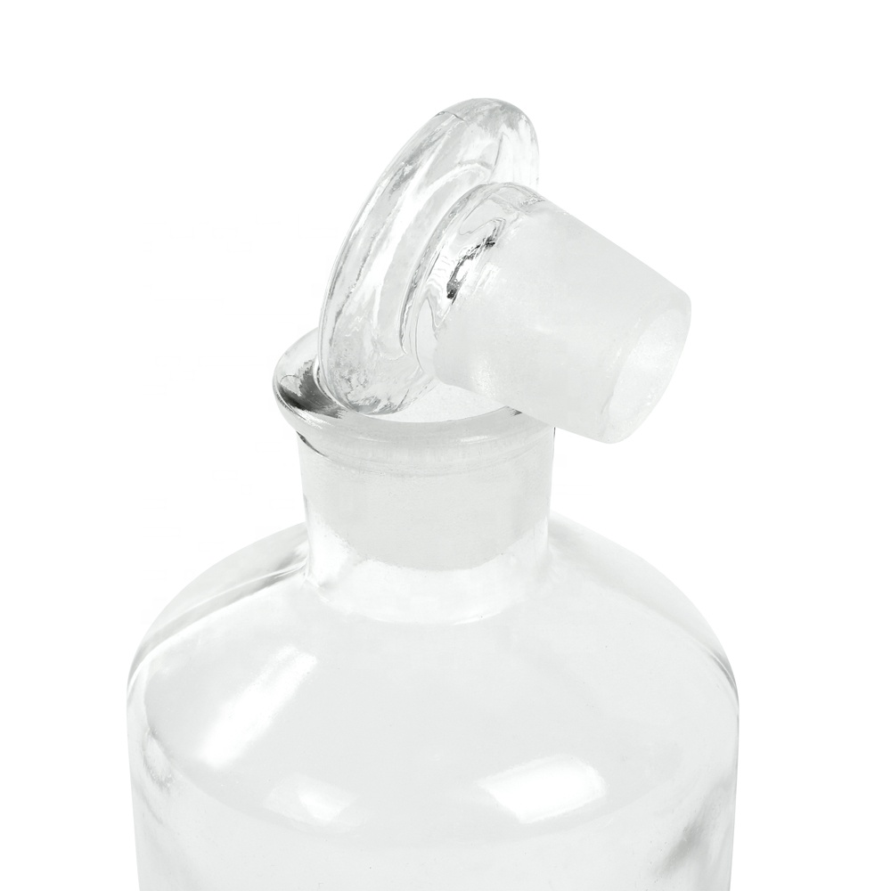 250ml Glass Reagent Bottle Ground Glass Stopper Transparent Laboratory Bottle