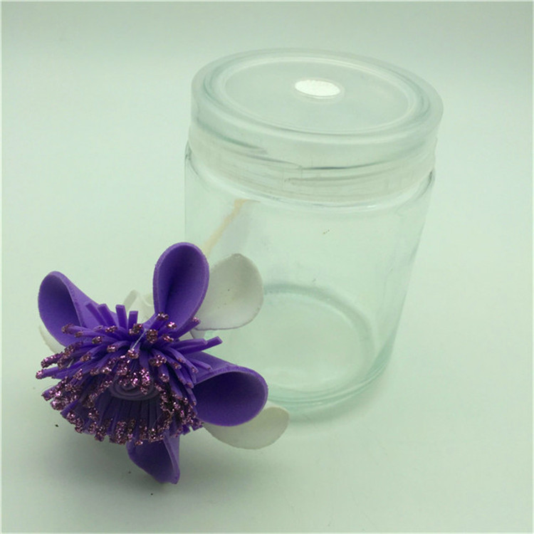 250ml Plant tissue culture glass jar with plastic lid