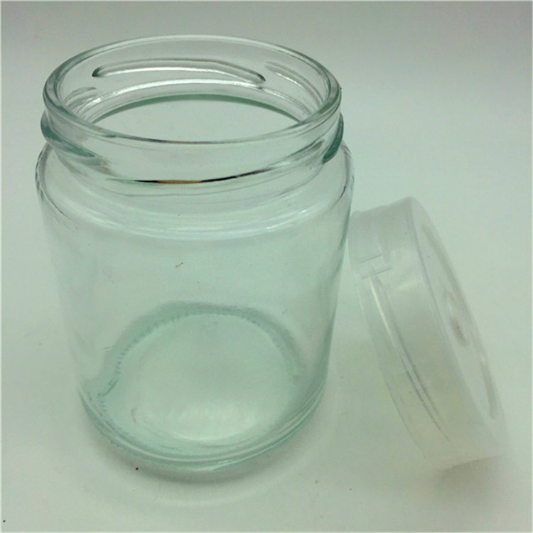 250ml Plant tissue culture glass jar with plastic lid