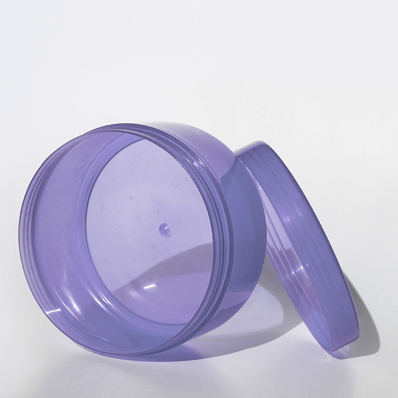 250ml Purple Eco-friendly Colored Jar Round Jars for Lotion Eye Cream with Lid Skin Care Cream Customizable 5000PCS Cartons Pw12