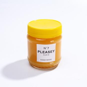 250ml Round Clear Glass Jar For Jam Honey With Plastic Lid