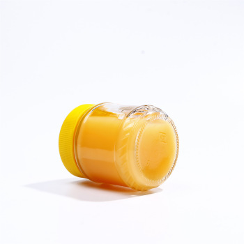 250ml Round Clear Glass Jar For Jam Honey With Plastic Lid