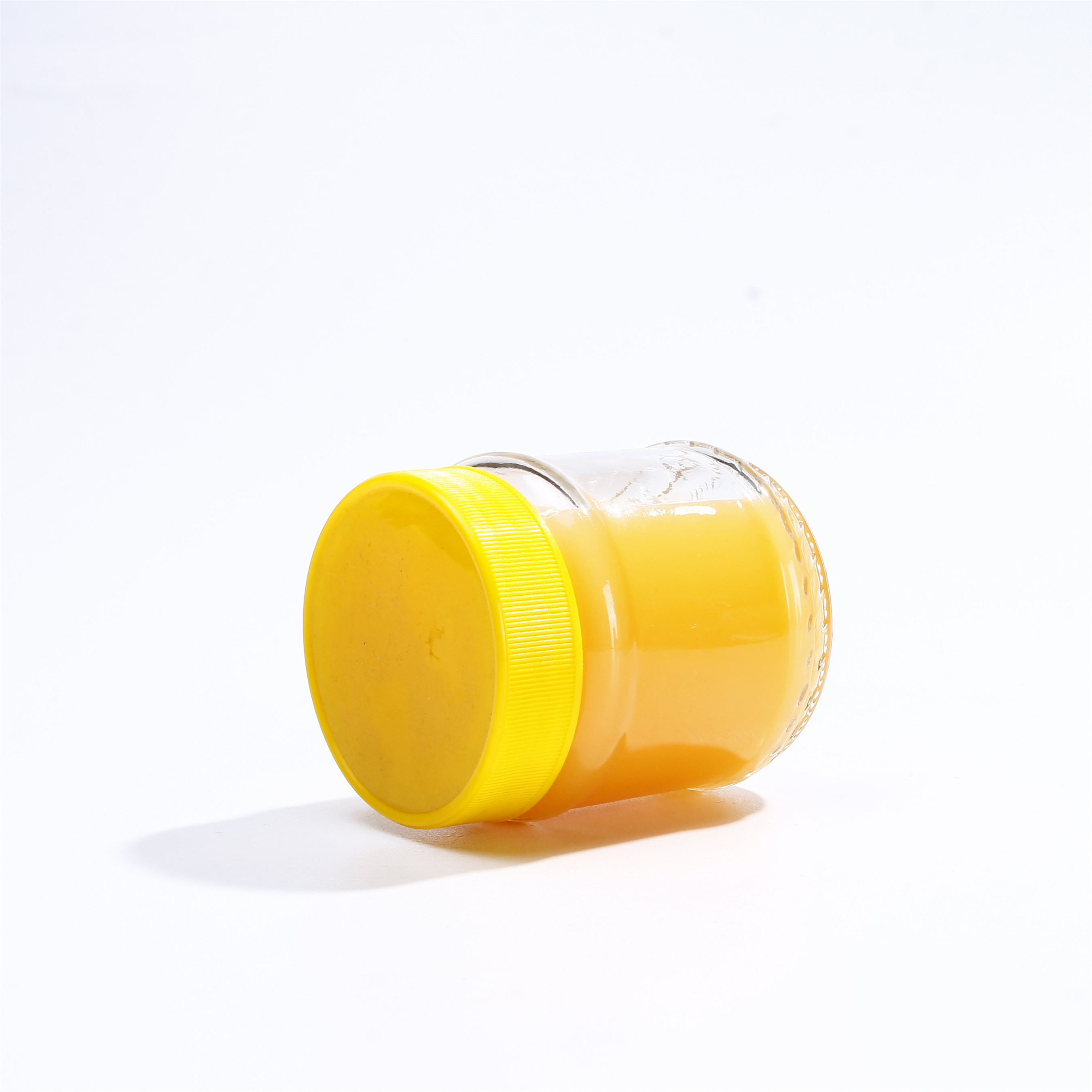 250ml Round Clear Glass Jar For Jam Honey With Plastic Lid