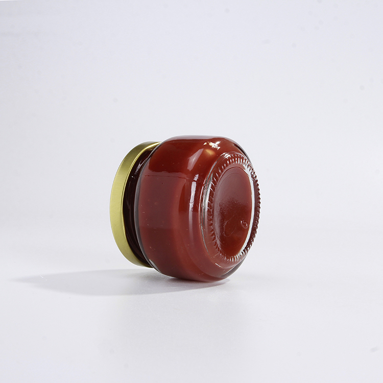 250ml Round Fruit Jam Storage Glass Jars Honey Cookie Jar with Silver Screw Lid