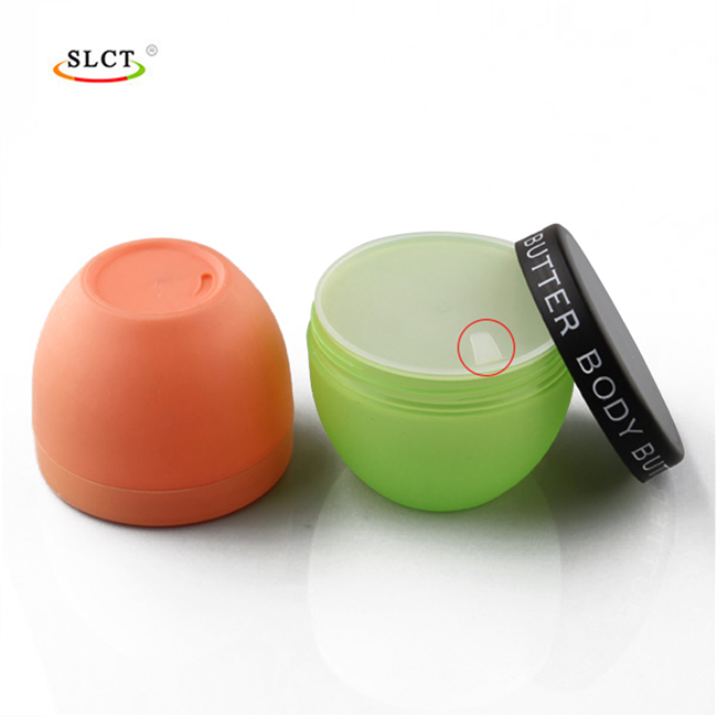 250ml Skin Care Cream Frosted Plastic Jar with Golden Cap