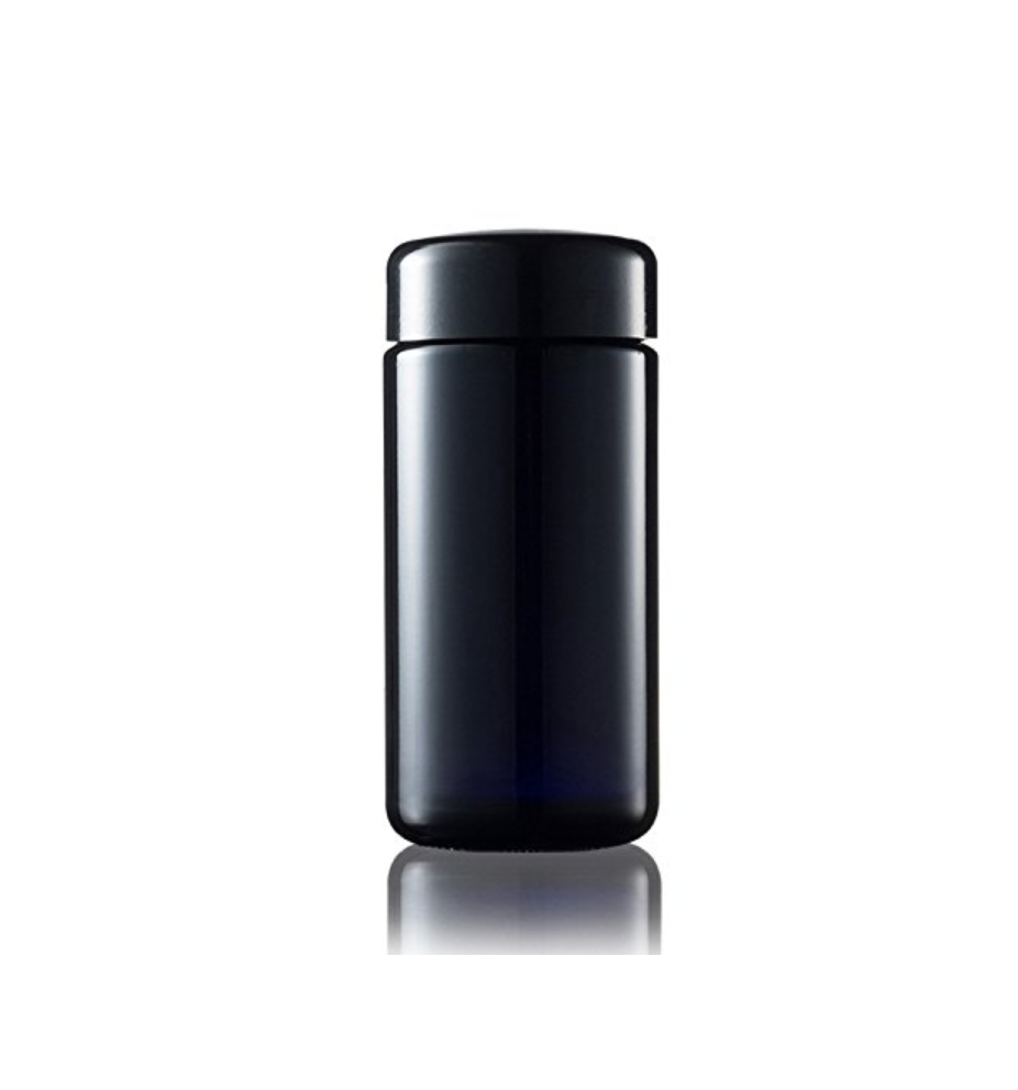 250ml StashShield UV Glass Jar - Smell-Proof Ultraviolet Storage Stash Jar Container Refillable Tall Wide-Mouth