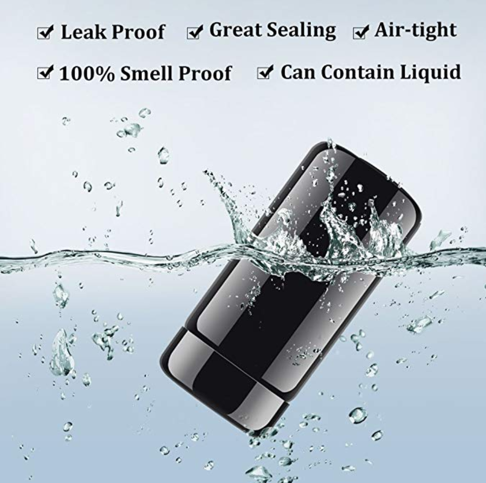 250ml StashShield UV Glass Jar - Smell-Proof Ultraviolet Storage Stash Jar Container Refillable Tall Wide-Mouth