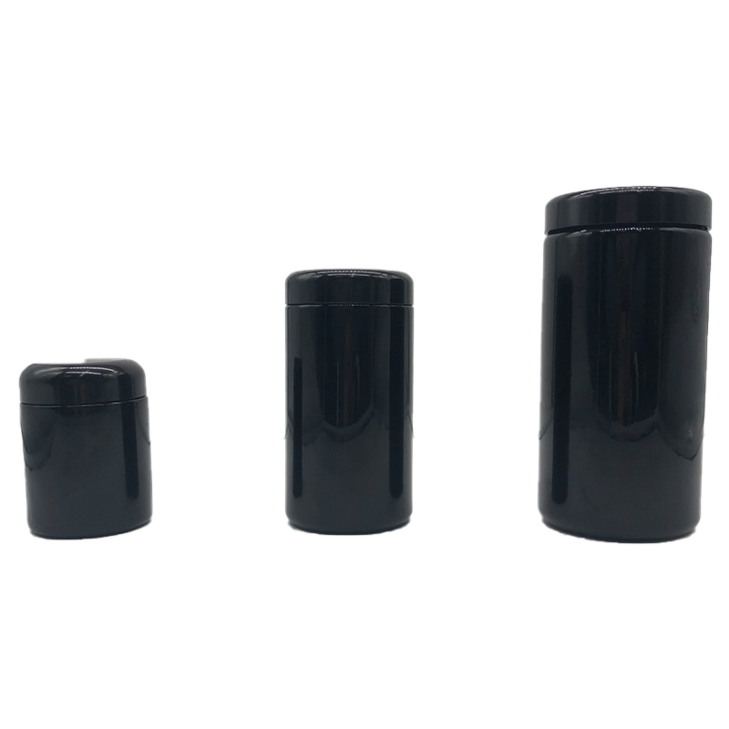 250ml StashShield UV Glass Jar - Smell-Proof Ultraviolet Storage Stash Jar Container Refillable Tall Wide-Mouth