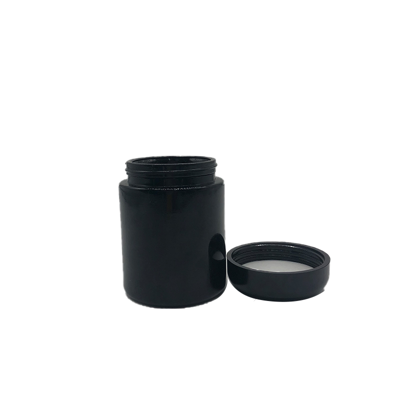 250ml StashShield UV Glass Jar - Smell-Proof Ultraviolet Storage Stash Jar Container Refillable Tall Wide-Mouth