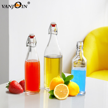 250ml Swing Top Clear Glass Bottle 500ml 750ml 1 Liter Filp Top Brewing Bottles