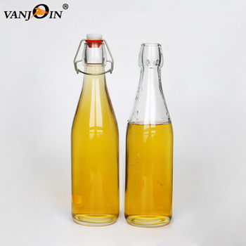 250ml Swing Top Clear Glass Bottle 500ml 750ml 1 Liter Filp Top Brewing Bottles