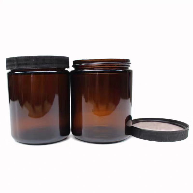 250ml Transparent Brown Large Mouth Water Reagent Bottle Soil Sampling With Screw Lid