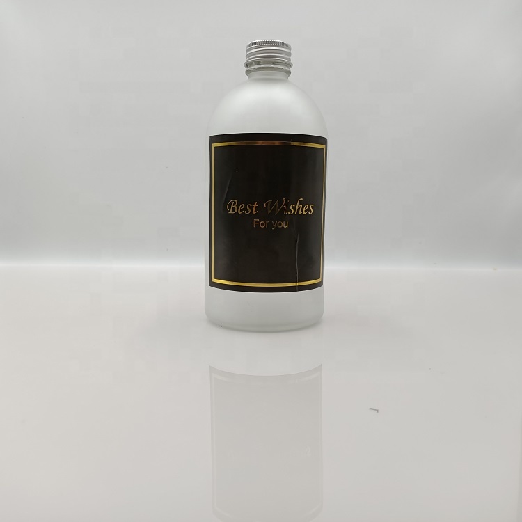 250ml clear Boston round glass bottle tonic syrup glass bottle with black, silver and golden metal lid