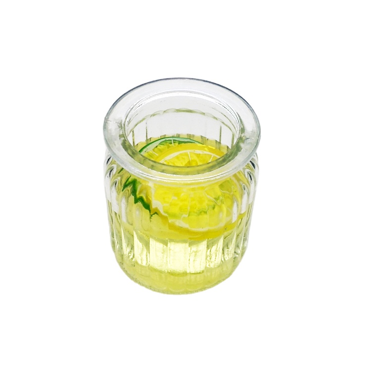 250ml clear glass jar with glass lid for storing tea candy nut