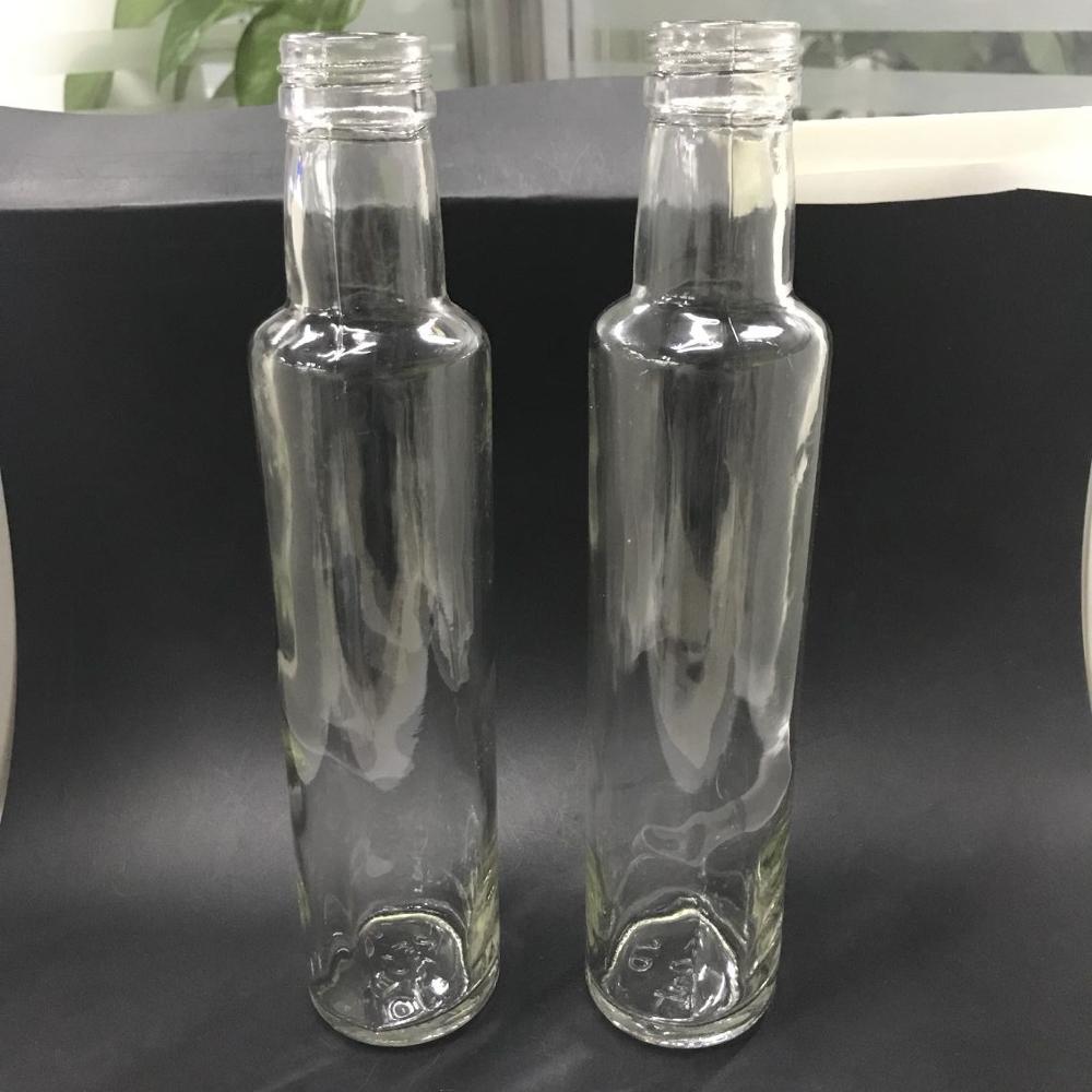 250ml clear olive oil glass bottle cooking oil bottle dorica essential oil bottle