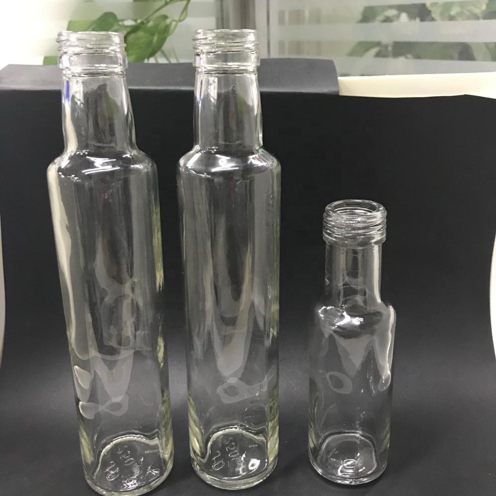 250ml clear olive oil glass bottle cooking oil bottle dorica essential oil bottle