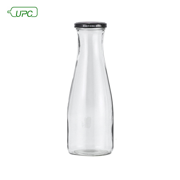 250ml clear reusable beverage milk glass bottle