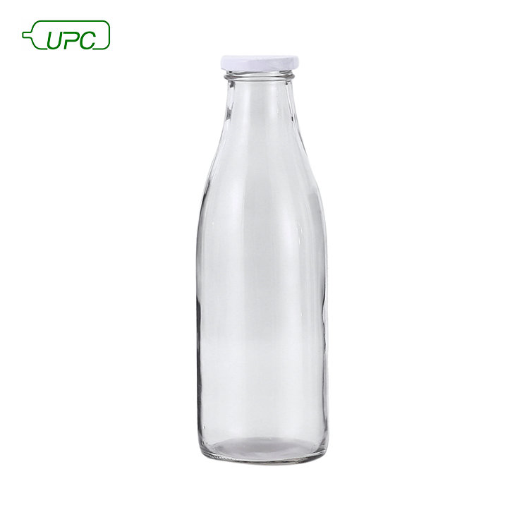 250ml clear reusable beverage milk glass bottle