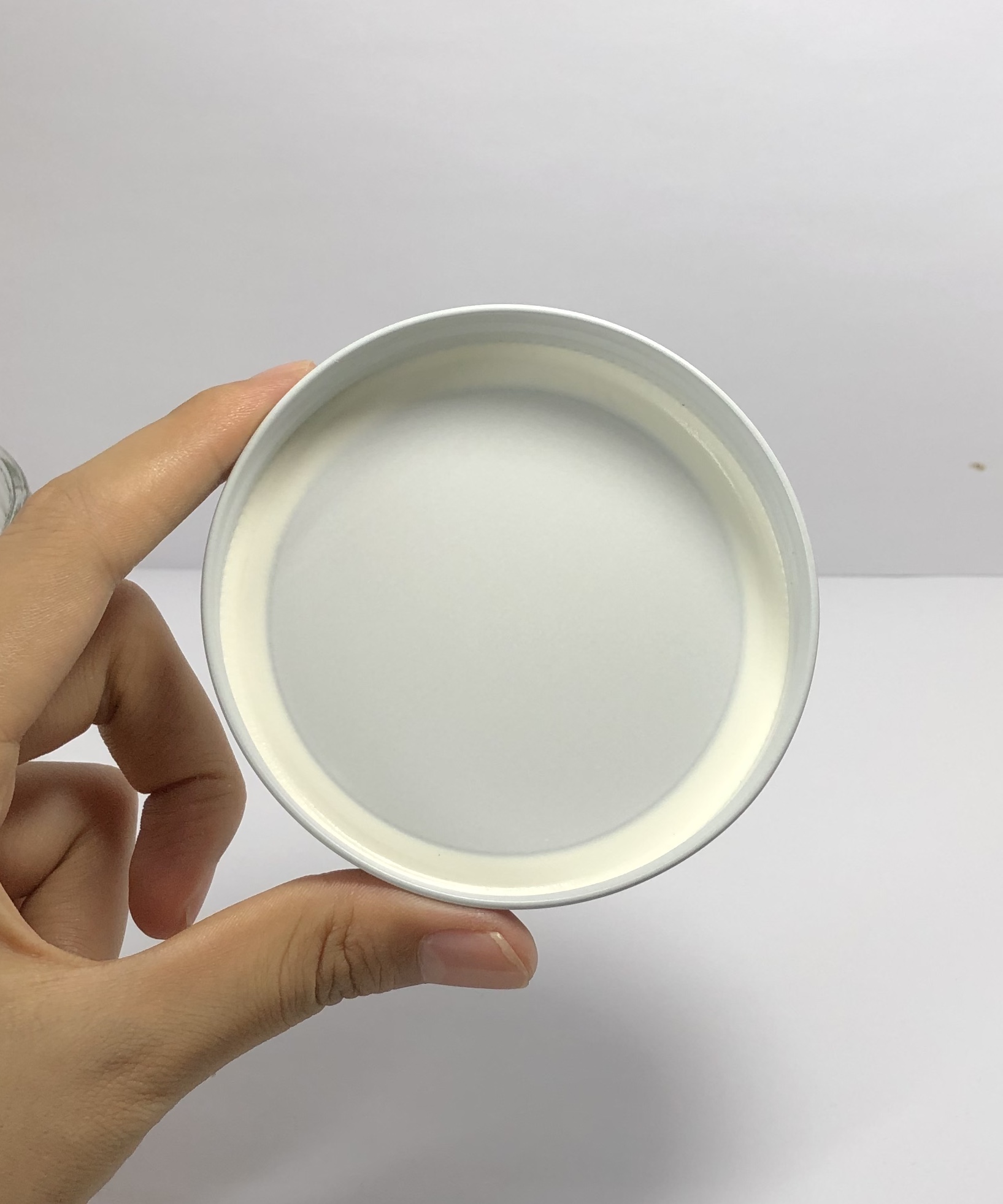 250ml clear round glass jar with silver metal screw cap and colorful labels