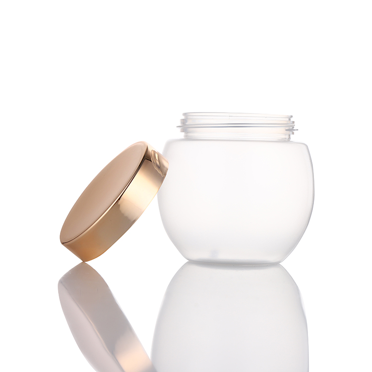 250ml colored clear bottle pet packaging plastic cosmetic cream jars