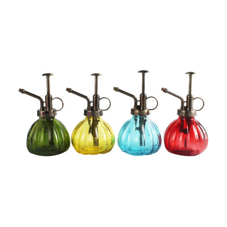 250ml colorful glass air plant mister bottle air plant sprayer glass bottle